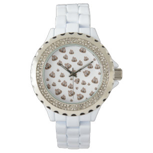 Montre Cute Poop Emoji Motif