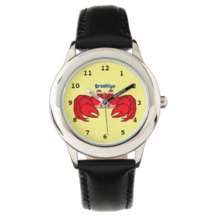 Montre Cute red crab cartoon