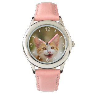 Montre Cute Smiling Kitten Face Funny Cat Meow