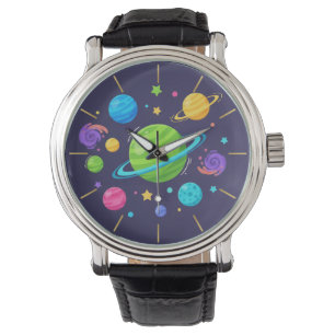 Montre Cute Space Planets