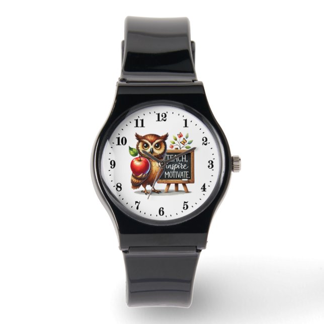 Montre Cute Teach love inspire owl (Recto)
