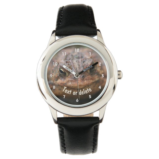 Montre Cute Toad Frog visage Personnalisé (devant)