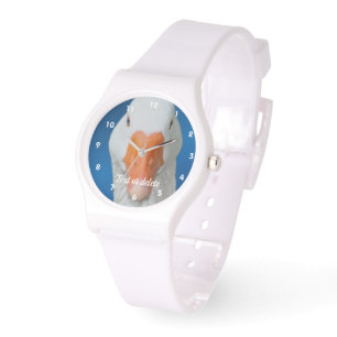 Montre Cute White Goose Farm Animal personnalisé