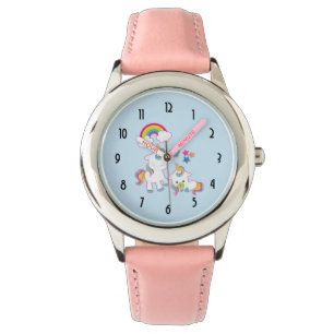 Montre Cute White Unicorns Magical Mama & Baby