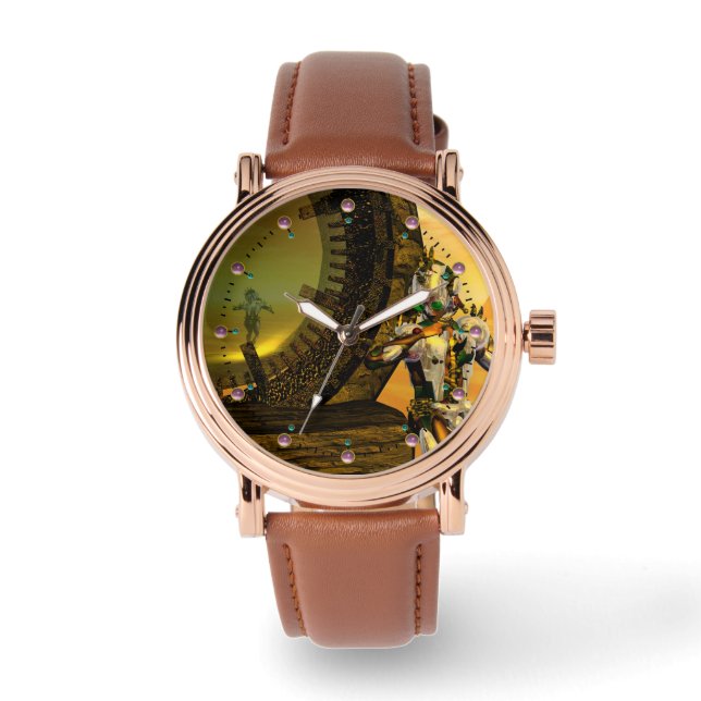 Montre CYBORG TITAN, DÉSERT HYPERION Science-fiction Scif (Recto)