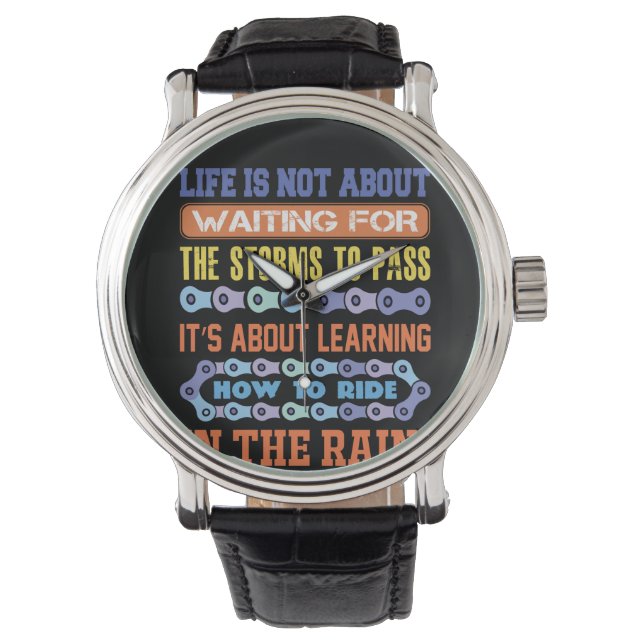 Montre Cyclisme Art Life n'est pas d'attendre (devant)