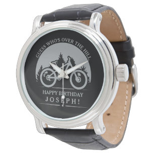 Montre Cyclisme Cycliste Joyeux Anniversaire Personnalisé