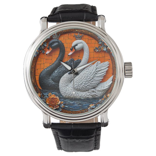 Montre Cygnes de mariage (devant)