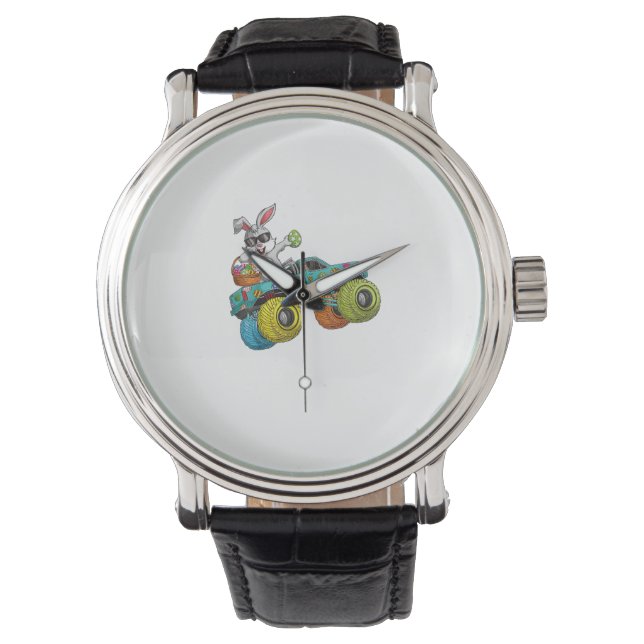 Montre Dabbing Bunny Happy Easter Monster Truck Lovers Ki (devant)
