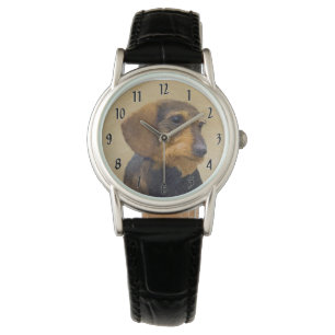 Montre Dachshund (À poils durs) Peinture Chien Art origin