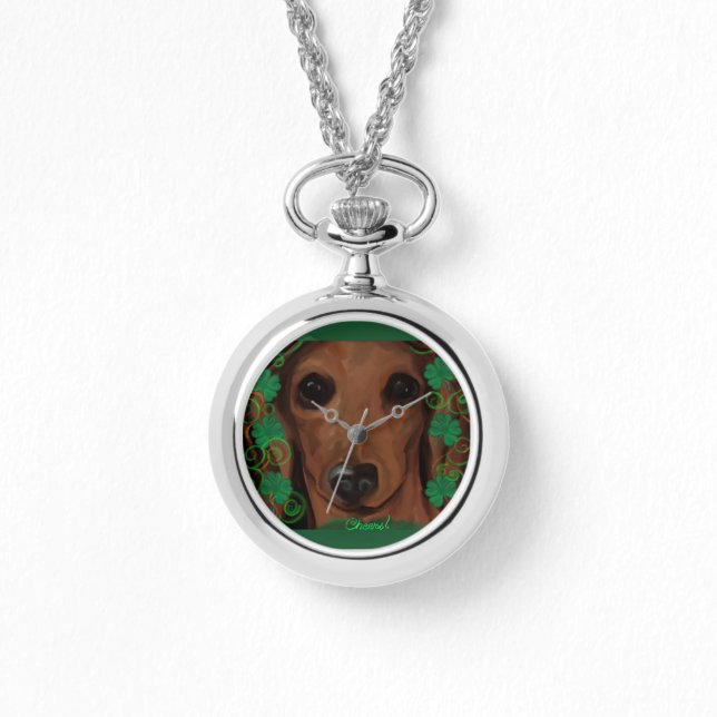 Montre Dachshund Rouge      (Recto)