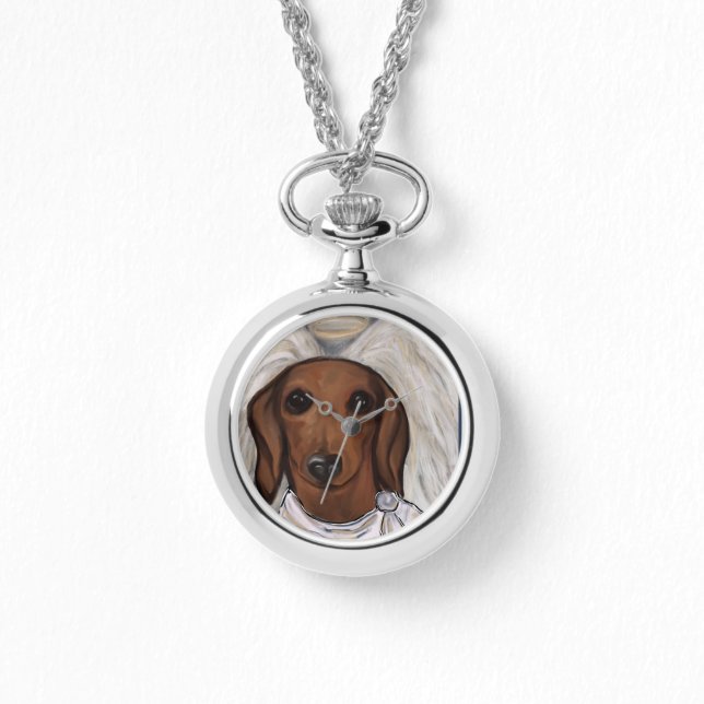 Montre Dachshund Rouge (Recto)