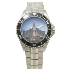 Montre d'acier inoxydable de temple de Gilbert