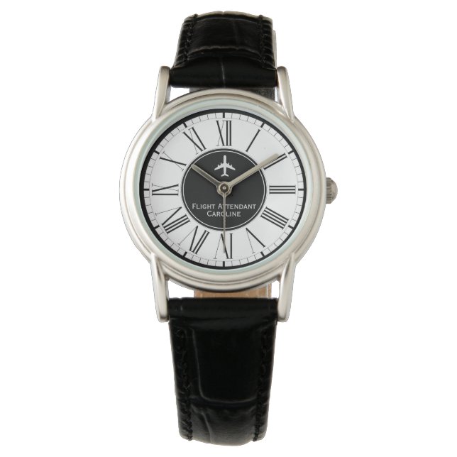 Montre d'agent de cabine d'hôtesse de l'air ou de  (devant)