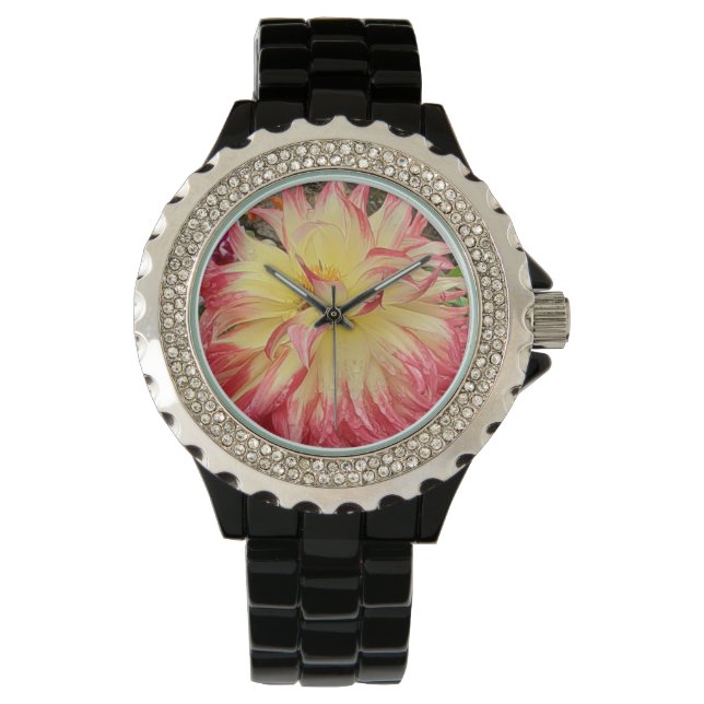 Montre Dahlia Rose et Jaune (devant)