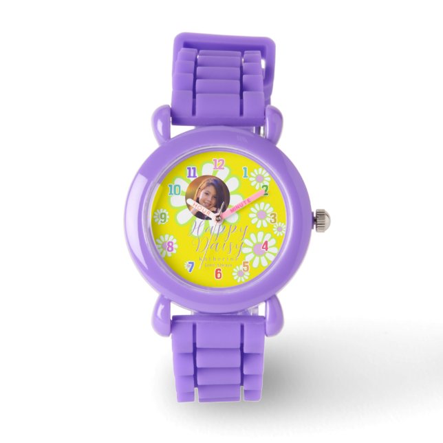Montre Daisy Simple Yellow Watch (Recto)