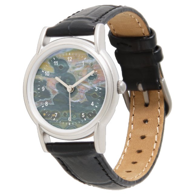 Montre Dalle de Jasper Océan (Incliné)