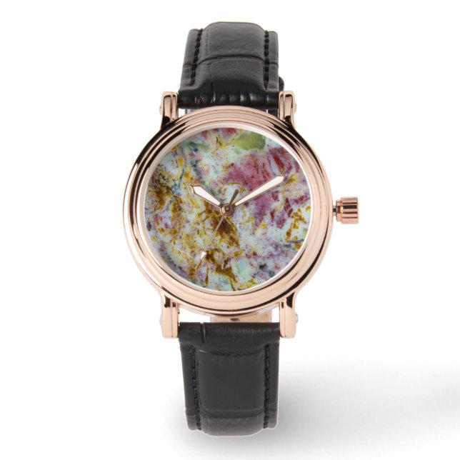 Montre Dalle d'Opalite Verte Australienne (Recto)