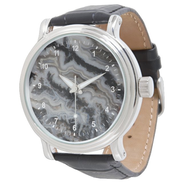 Montre Dalle mixte de jaspe agate (Incliné)