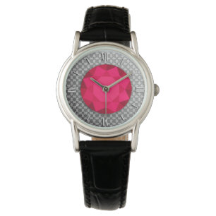 Montre Damas d'argent avec gemme de rubis / jewell