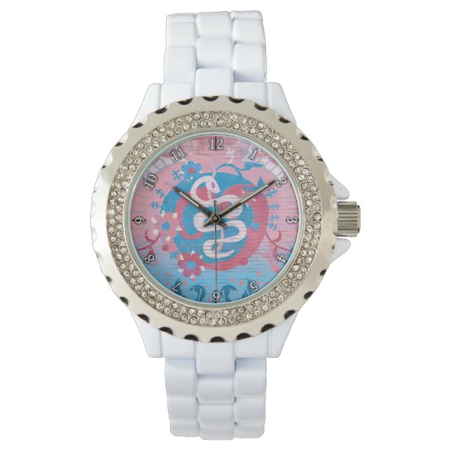 Montre Damas de serpent transgenre - Couleurs de drapeau  (devant)