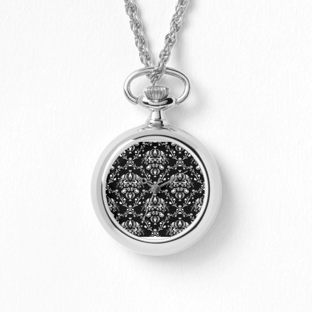 Montre Damas noir et blanc (Recto)