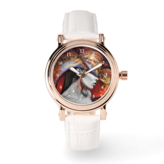 Montre Dame d'Automne - Peinture (Recto)