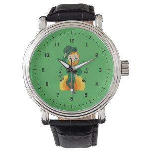 Montre Dancing leprechaun, dessin animé de la Saint Patri