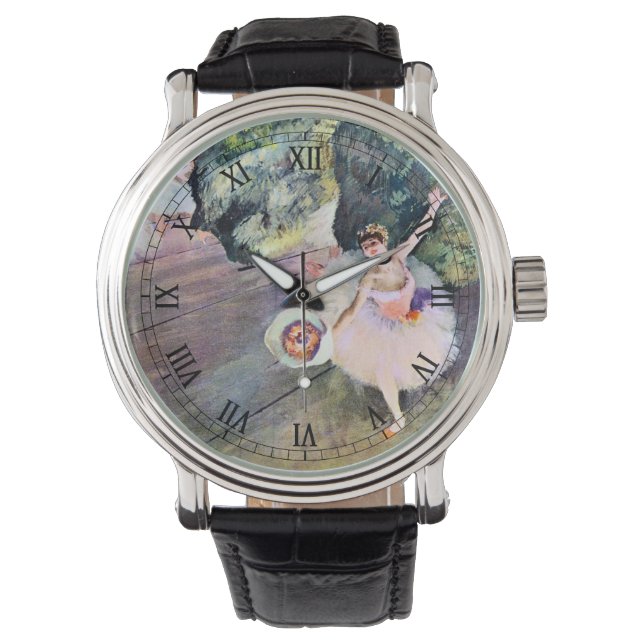 Montre Danseur avec un bouquet de fleurs d'Edgar Degas (devant)