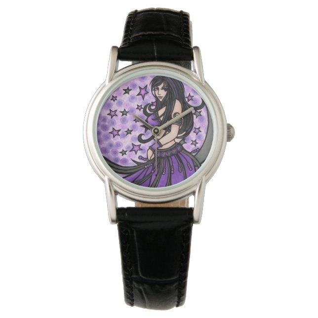 Montre Danseuse du ventre violet (devant)