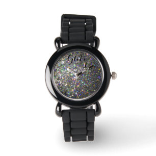 Montre d'argent de tape-à-l'oeil et de parties