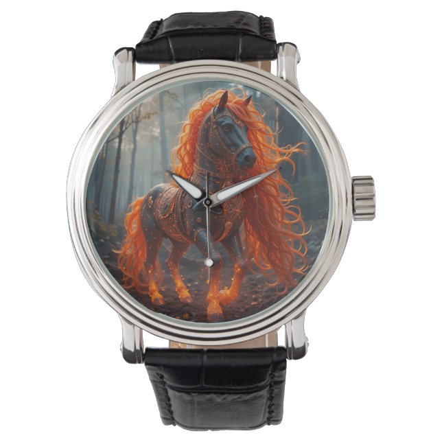 🔥 Montre d'art du cheval fougueux pour un style a (devant)