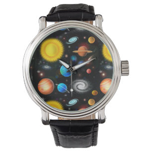 Montre d'astronomie Universe colorée
