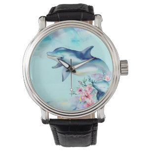 Montre Dauphin aquarelle peint