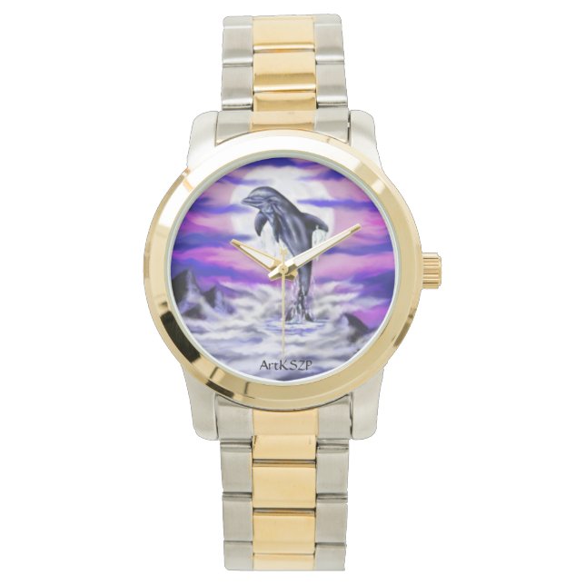 Montre Dauphin clair de lune (devant)