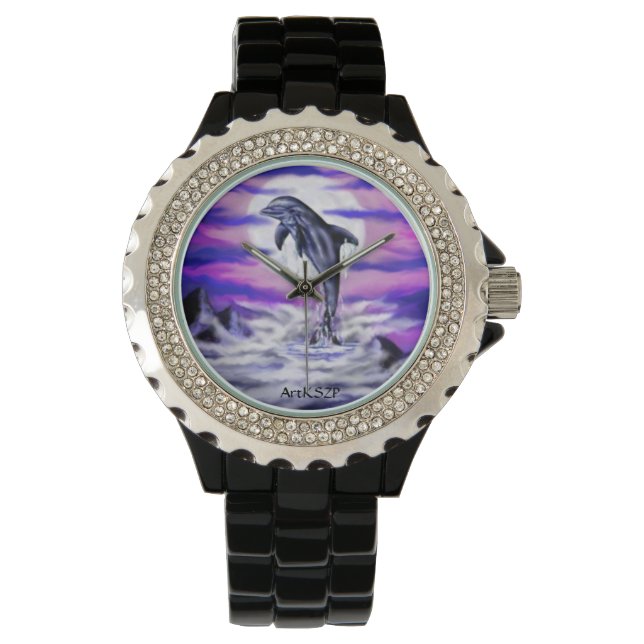 Montre Dauphin clair de lune (devant)