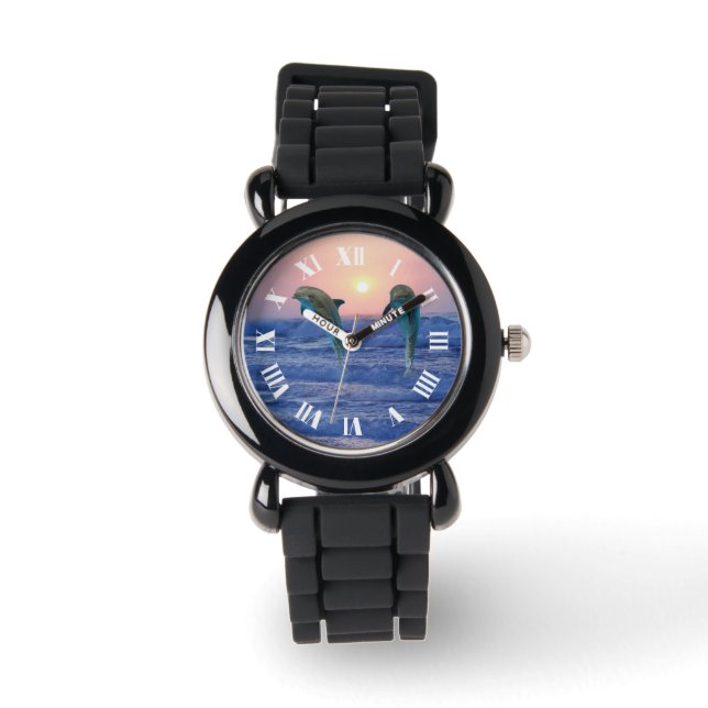 Montre Dauphin de verdure au lever du soleil (Recto)