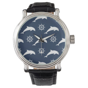 Montre Dauphins sur le motif de défilé