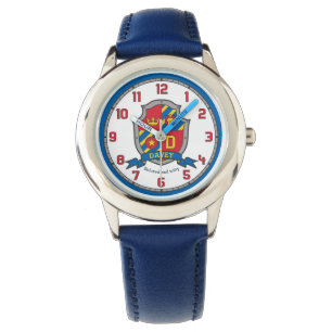 Montre Davey nom garçons signifiant crête rouge bleu jaun
