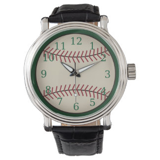 Montre de baseball verte