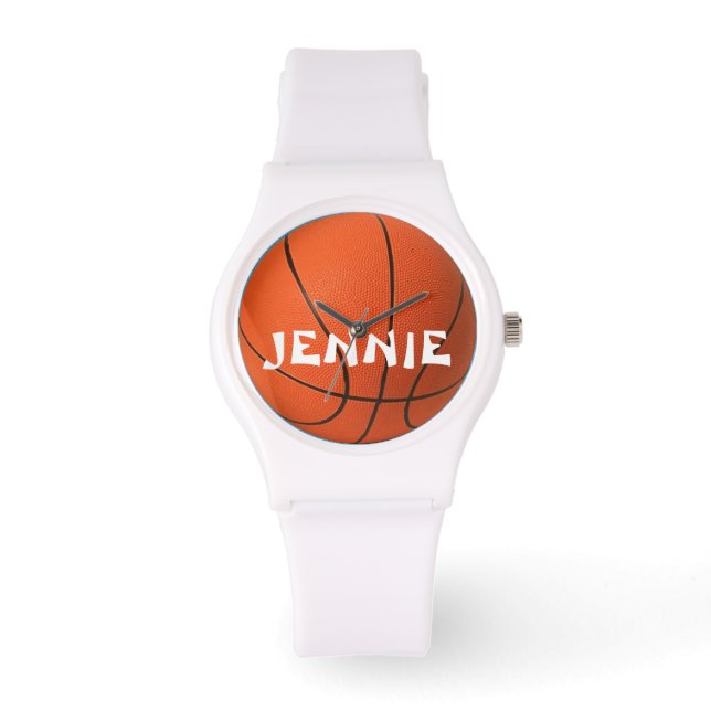 Montre De Basket-Ball Sportif Personnalisée Dames (Recto)