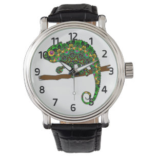 Montre de caméléon de kaléidoscope