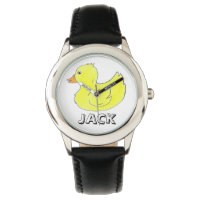 Montre de canard à canard en caoutchouc jaune pers