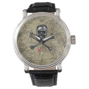Montre de carte de pirate