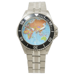 Montre de carte du monde