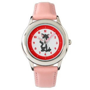Montre de chat de dessin