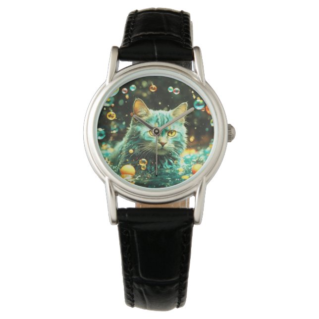Montre de chat pour Amoureux des chats (devant)