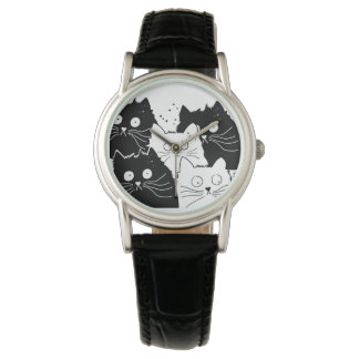 montre de chat pour femmes
