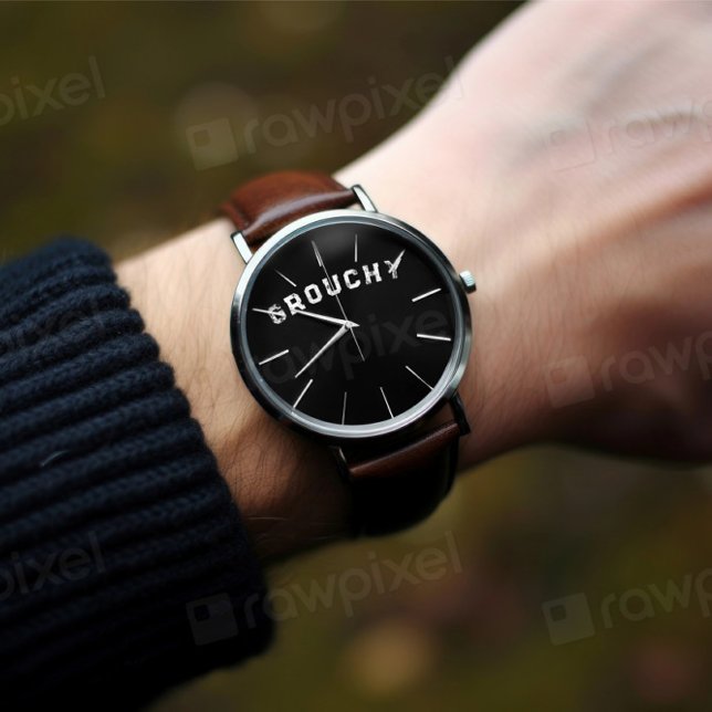 Montre de Citation Drôle d'Humeur Grouchy (Créateur téléchargé)