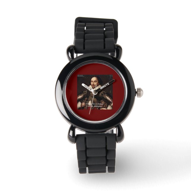 Montre de citation Shakespeare & "Passé/Prologue" (Recto)
